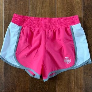 Pink athletic shorts